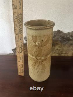 David Shaner Studio Pottery Signed Vase Vintage Mid Century Modern