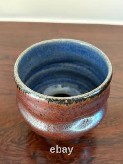 David Shaner Vintage American Studio Pottery Tea Bowl- Metallic Bronze Reduction