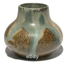 Denbak Vintage French Signed Studio Art Pottery Miniature Glazed Vase / Pot