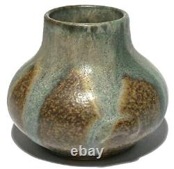 Denbak Vintage French Signed Studio Art Pottery Miniature Glazed Vase / Pot