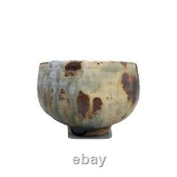 Don Curreri Studio Art Pottery Stoneware Tea Bowl Vessel Signed Vintage NOS