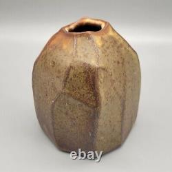 Don Curreri Studio Art Stoneware Vessel Signed Vintage NOS