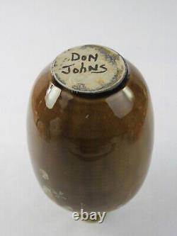 Don Johns Studio Art Pottery Vase Porcelain and Crystalline