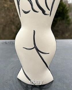 Donna Polseno Abstract Nude Vase Studio Art Pottery Picasso Style Vintage