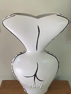 Donna Polseno Signed Studio BODY Art Pottery Figural Vase Picasso Style