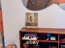 Drake Texas Studio Art Pottery Stoneware Wall Relief Plaque Sculpture Vtg Mcm