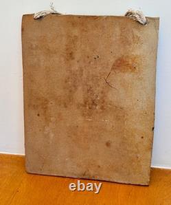 Drake Texas Studio Art Pottery Stoneware Wall Relief Plaque Sculpture Vtg Mcm