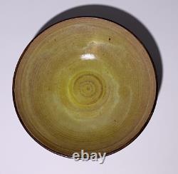 E & R REYNOLDS CALIFORNIA STUDIO POTTERY BOWL SIGNED 1946 Natzler Era Vintage