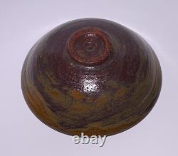 E & R REYNOLDS CALIFORNIA STUDIO POTTERY BOWL SIGNED 1946 Natzler Era Vintage