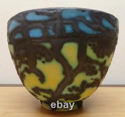 Early George Pearlman Pottery Maine Artist Potter Vintage 1986 Vase 8.5