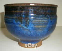 Early William Wyman Massachusetts Studio Pottery Vintage 1960's Footed Bowl