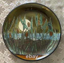 Eduardo Vega, Cuenca Ecuador, Large Art Pottery Platter/Charger, River Vintage