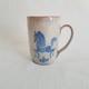 Edwin Mary Scheier Studio Pottery Mug Blue Dancing Horse RARE Signed Vintage