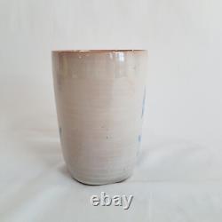 Edwin Mary Scheier Studio Pottery Mug Blue Dancing Horse RARE Signed Vintage