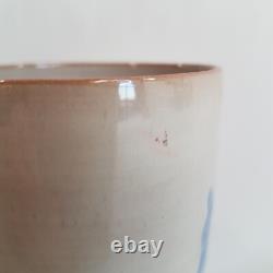 Edwin Mary Scheier Studio Pottery Mug Blue Dancing Horse RARE Signed Vintage