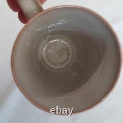 Edwin Mary Scheier Studio Pottery Mug Blue Dancing Horse RARE Signed Vintage