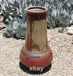 Eric Norstad Studio Art Pottery Vase Monumental 22 1/4 Vintage 1973 California