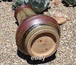 Eric Norstad Studio Art Pottery Vase Monumental 22 1/4 Vintage 1973 California
