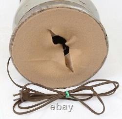 Eric Norstad Studio Pottery Vintage Table Lamp Hand Thrown Vase Blue Brown