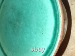 Eugene White California Studio Pottery Turquoise Blue Charger Tray Early