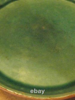 Eugene White California Studio Pottery Turquoise Blue Charger Tray Early