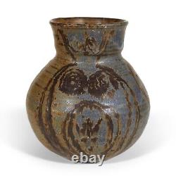 Eunice Prieto California Studio Art Pottery Vase Decorated Listed Artist Vintage