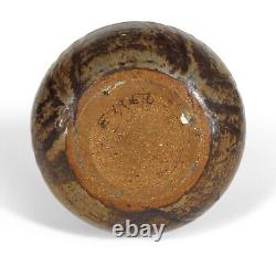 Eunice Prieto California Studio Art Pottery Vase Decorated Listed Artist Vintage