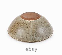 Extra Large Ceramic Bowl Vintage Studio Pottery Round Earthy Colors Centerpiece