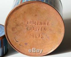 Fabienne Jouvin Cloisonne Vintage Paris French Studio MCM Canister Jar Box