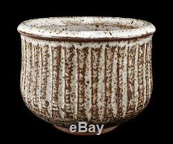 Fine Vintage Colorado Ribbed Studio Art Pottery Pot Vessel Vase Mark Zamantakis