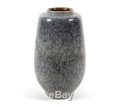 Fine Vintage Paul Eydner German Studio Art Pottery Vase Mottled Gray Glaze