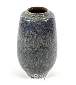 Fine Vintage Paul Eydner German Studio Art Pottery Vase Mottled Gray Glaze