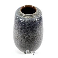 Fine Vintage Paul Eydner German Studio Art Pottery Vase Mottled Gray Glaze