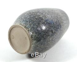 Fine Vintage Paul Eydner German Studio Art Pottery Vase Mottled Gray Glaze