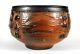 Fine Vintage Vivika Otto Heino California Studio Art Pottery Textured Vase Bowl