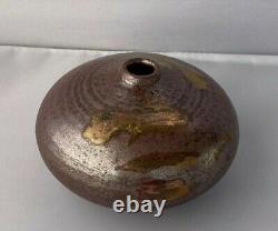 Fine Vintage Vivika Otto Heino Studio Art Pottery Moon Pot Weed Vase California