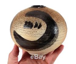 Fine Vintage Vivika Otto Heino Studio Art Pottery Moon Pot Weed Vase California