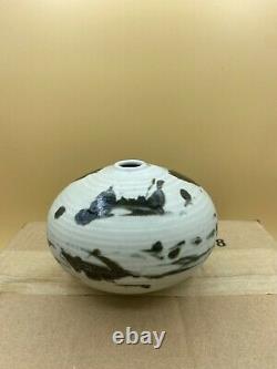 Fine Vintage Vivika Otto Heino Studio Art Pottery Moon Pot Weed Vase California