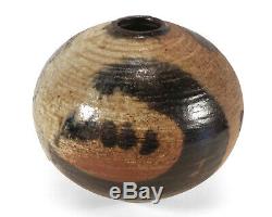 Fine Vintage Vivika Otto Heino Studio Art Pottery Moon Pot Weed Vase California