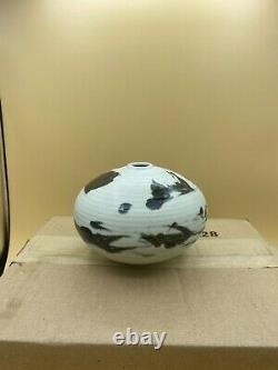 Fine Vintage Vivika Otto Heino Studio Art Pottery Moon Pot Weed Vase California