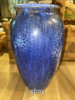 Flawless Art Deco Style FULPER Pottery 7 Vase With Crystalline Blue Art Glaze