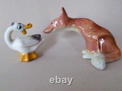 Fox And Goose Salt And Pepper Shakers Ceramic Arts Studio 1952 Rare