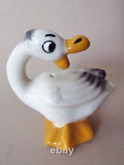 Fox And Goose Salt And Pepper Shakers Ceramic Arts Studio 1952 Rare