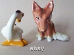 Fox And Goose Salt And Pepper Shakers Ceramic Arts Studio 1952 Rare