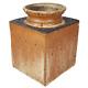 Frances Lehnert Ceramic Vase Ohio Studio Pottery Vintage Stoneware Pot 8.25H