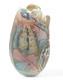 Gail Markiewicz Studio Handcraft Art Pottery 11 Patchwork Clay Vessel Vase Vtg