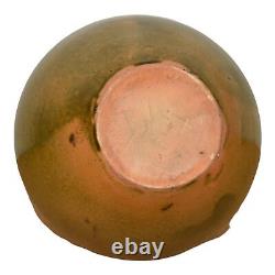 George Ohr Biloxi 1880s-1909 Studio Art Pottery Brown Green Ceramic Vase