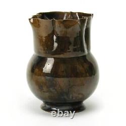 George Ohr Pottery studio pinched vase 5.5 Biloxi Mississsippi arts & crafts