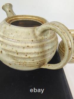 George Scatchard Signed Studio Pottery Tea Set Teapot 2 Cups Vermont Vintage