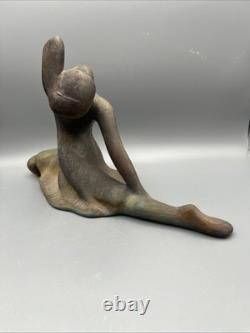 George Zaro Tudzarov Raku Pottery Ballerina Sculpture Figure Signed 195/950